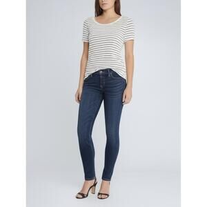 Abercrombie Fitch Womens Jeans‎ Size 2R Dark Blue Skinny Dark Wash Denim Casual